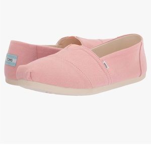 NWT pink linen toms